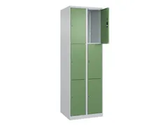 armoire multicases HxlxP 1850x600x500mm 2x3compartiments