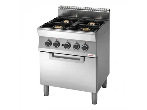 Gasfornuis+oven 4 Zones 70/70CFG