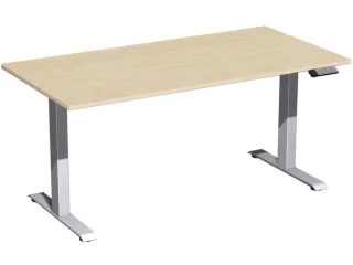 Elektrisch ihv bureau,HxBxD 730-1230x1600x800mm,blad esdoorn - 1