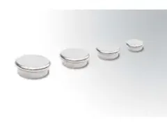 OUTLET Aimants extra forts Chromes 25 mm argent 10 pièces