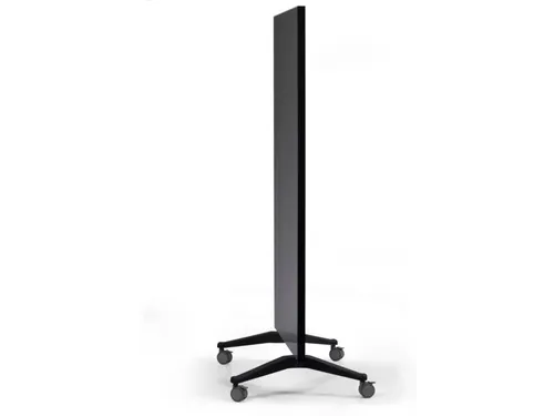 Mobiel Glasbord Zwart Magnetisch 90x175Cm