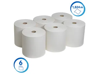 Handdoekrol Scott 1-laags 304m wit 6667 - 3