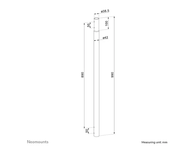 Neomounts ACL25-500BL Extension pour support de plafond pour vidéopro
