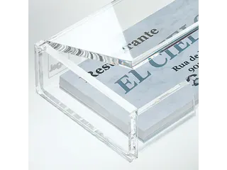 Visitekaartbox Sigel VA112 voor 80 kaarten 90x58mm acryl glashelder - 3