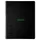 Notitieboek Rhodia Greenbook recycled A4+ lijn Soft Cover Zwart