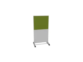 scheidingswand,HxB 1545x800mm,MP-lichtgrijs,BN7048-groen - 1