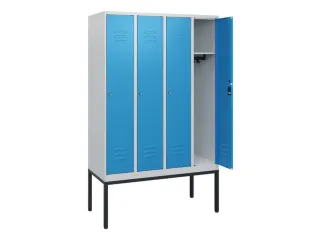 locker,HxBxD 1950x1200x500mm,4vak,vak B 300mm,cil.-slot,voetonderstel - 2