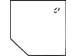 angle de liaison,90 °,HxlxP 680-800x1230x1230mm,panneau blanc