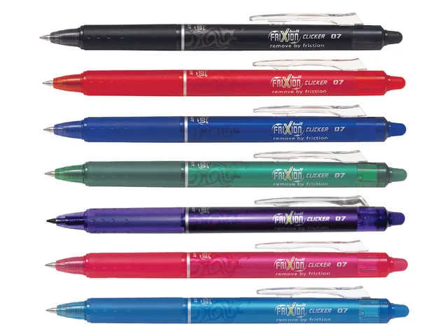 Rollerpen Pilot Frixion Ball Clicker 0.7mm Medium punt Zwart