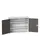 wandkast 800x1050x350mm 2xStalen bodem sokkel Ral 7035 front Ral 7016