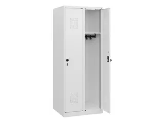 schoollocker,HxBxD 1530x600x500mm,2vak,vak B 300mm,draaigrendel - 1