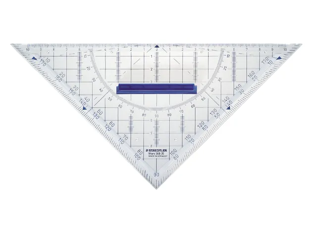 Geodriehoek Staedtler Mars 568 22cm Transparant