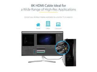 HDMI 2 Meter Gecertificeerde Ultra High Speed HDMI Kabel 48Gbps - 8K 6 - 9