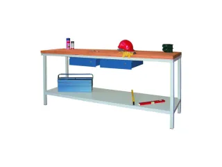 werkbank,HxBxD 900x2000x700mm,onderstel/romp RAL7035,front RAL5010 - 2