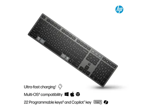 Toetsenbord HP 725 oplaadbaar draaadloos QWERTY
