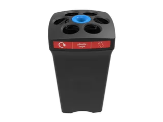 Bekerbak Envirocupxl Plastic Cups Zwart Rood - 2