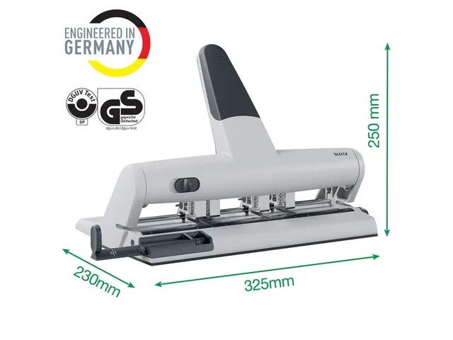 Leitz 5114 AKTO variabele multi perforator 4-gaats 30vel zilver