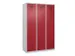 locker voor scheiding van kleding,HxBxD 1850x1200x500mm,3vak