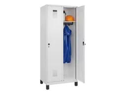 locker,HxBxD 1950x800x500mm,2vak,vak B 400mm,draaigrendel,voeten