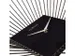 Wandklok Nextime 45x45x15 zwart metaal Vasco Square
