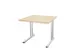 In hoogte verstelbaar bureau,HxBxD 720-840x800x800mm,NE-esdoorn