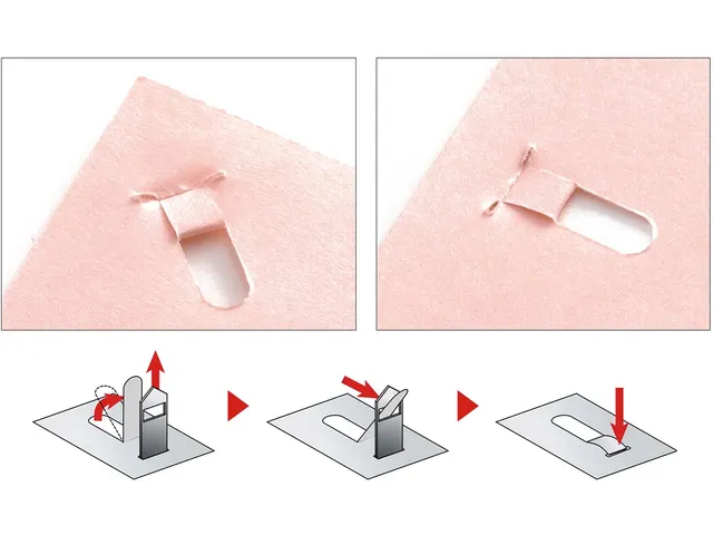 Nietloze Nietmachine Tot 5 Vel Wijnrood