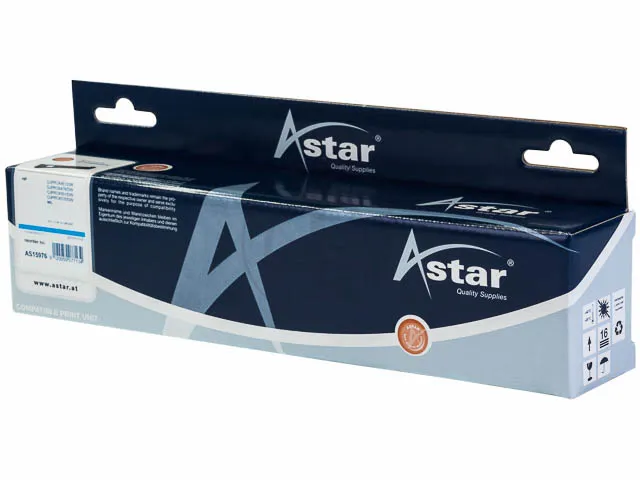 AS15976 ASTAR HP971XL OJ PRO Inkt cyaan HC rebuilt 6600pag Chip 86,5ml