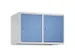 opzetkast,v. locker,2vak.,vak B 400mm,HxBxD 500x800x500mm,cilinderslot