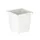 Vierkant Tapse Papierbak 27 Liter Wit