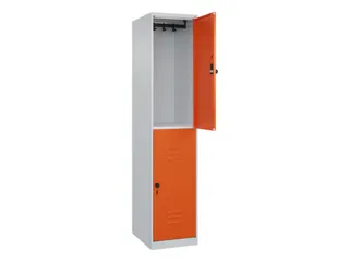 dubbeldekse locker,HxBxD 1850x400x500mm,1x2vak.,vak B 400mm - 2
