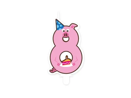 Jungle candle 8 Pig