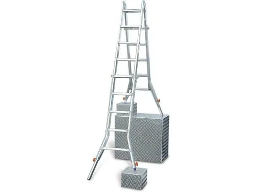 multifunctionele telescoopladder,4x5,sporten,balk L 5,35m,aluminium