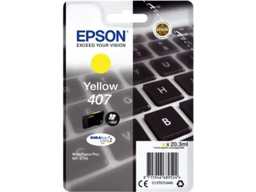 Inktcartridge Epson 407 T07U440 geel