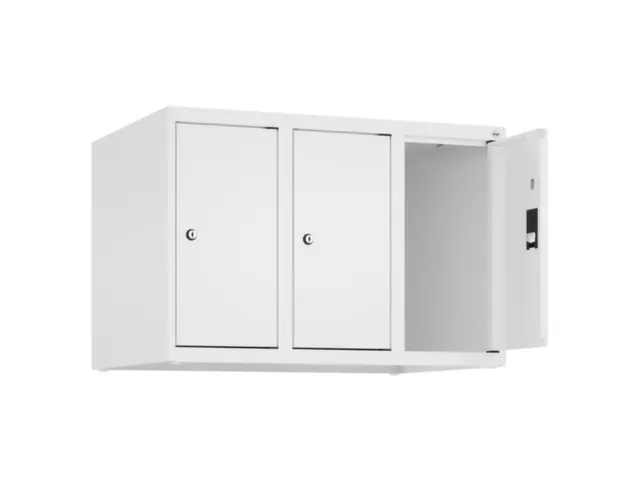 opzetkast,v. locker,3vak.,vak B 250mm,HxBxD 500x750x500mm,vleugeldeur
