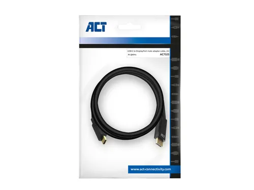 Kabel ACT USB-C naar Displayport 60Hz 2 meter