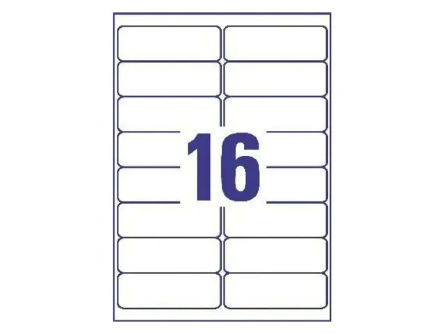 Adresetiket Avery J8162-40 99.1x33.9mm Inkjet wit 640 stuks