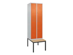 Dubbeldekse dekenkist,HxBxD 2120x600x815mm,2x2vak.,vak B 300mm