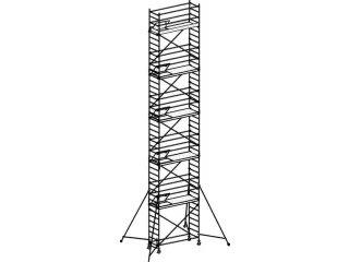 rolsteiger,reik H 12,4m,steiger H 11,64m,5platform(s),m. luik - 2