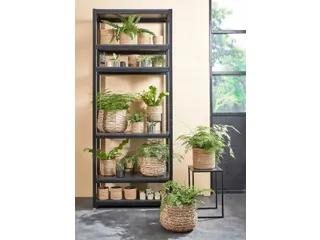 Plantenmand Mica Avalon zeegras rond lichtbruin 26x26cm - 6