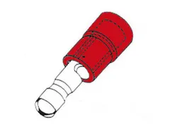 Kabelschoen "Male Bullet" Rood