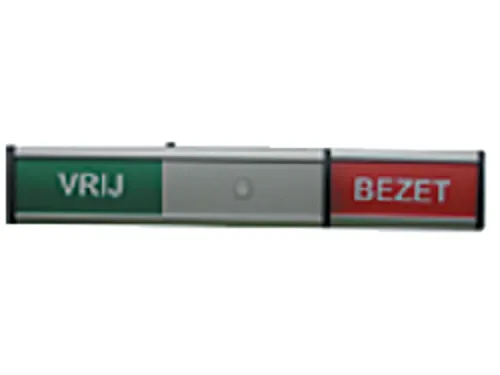 Infobord vrij/bezet 125x30mm