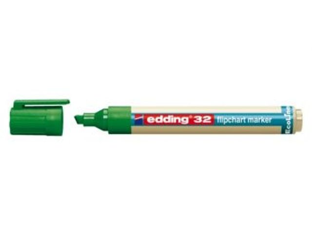 Edding e-32 EcoLine flipchart marker groen | EddingMarker.be