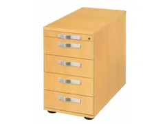 stationaire ladeblokken,HxBxD 720-760x428x800mm,4lade(n),golfgreep