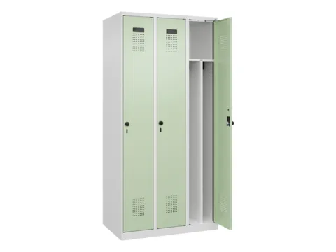 locker voor scheiding van kleding,HxBxD 1850x900x500mm,3vak