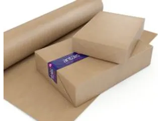 Verpakkingspapier Rol Eenzijdig Glad 1000mmx250mtr 90g/m2 Bruin - 2