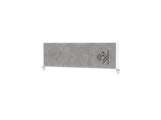 MAULconnecto scheidingsysteem 160x50cm Donkergrijs Frame Wit - 1