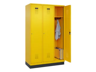 locker,HxBxD 1950x1200x500mm,3vak,vak B 400mm,cil.-slot,sokkel - 1