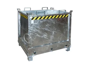 klapbodemcontainer,HxLxB 1160x1000x1200mm,1m³,hijsogen,vorksloffen - 2