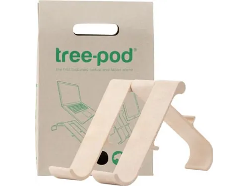 RGOTPW Treepod laptop- en tabletstandaard biobased Wit