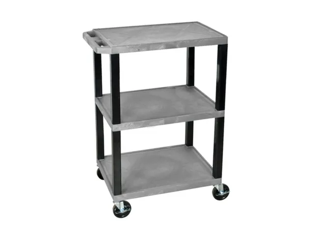 Kunststof etagewagen,draagverm. 150kg,3etage(s),laadvl. LxB 610x460mm